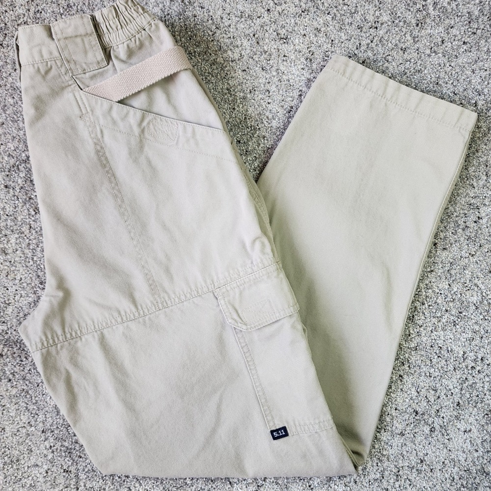 5.11 Tactical Cargo Pants Womens 8 Khaki Utility Double Knee Workwear Carpenter